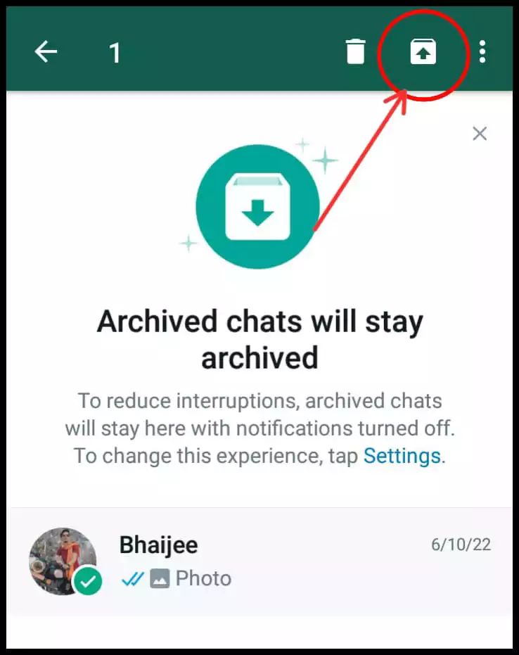 Whatsapp chat unhide kaise kare